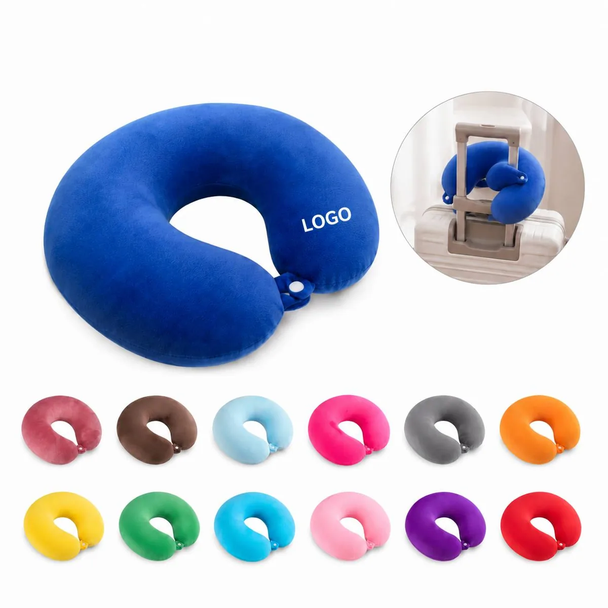 Ergonomic U-Shaped Travel Pillow with Memory Foam Support