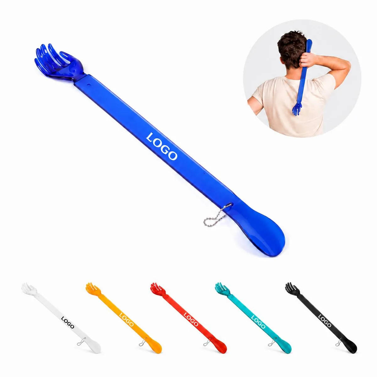 2-in-1 Back Scratcher Shoehorn with Ergonomic Long Handle
