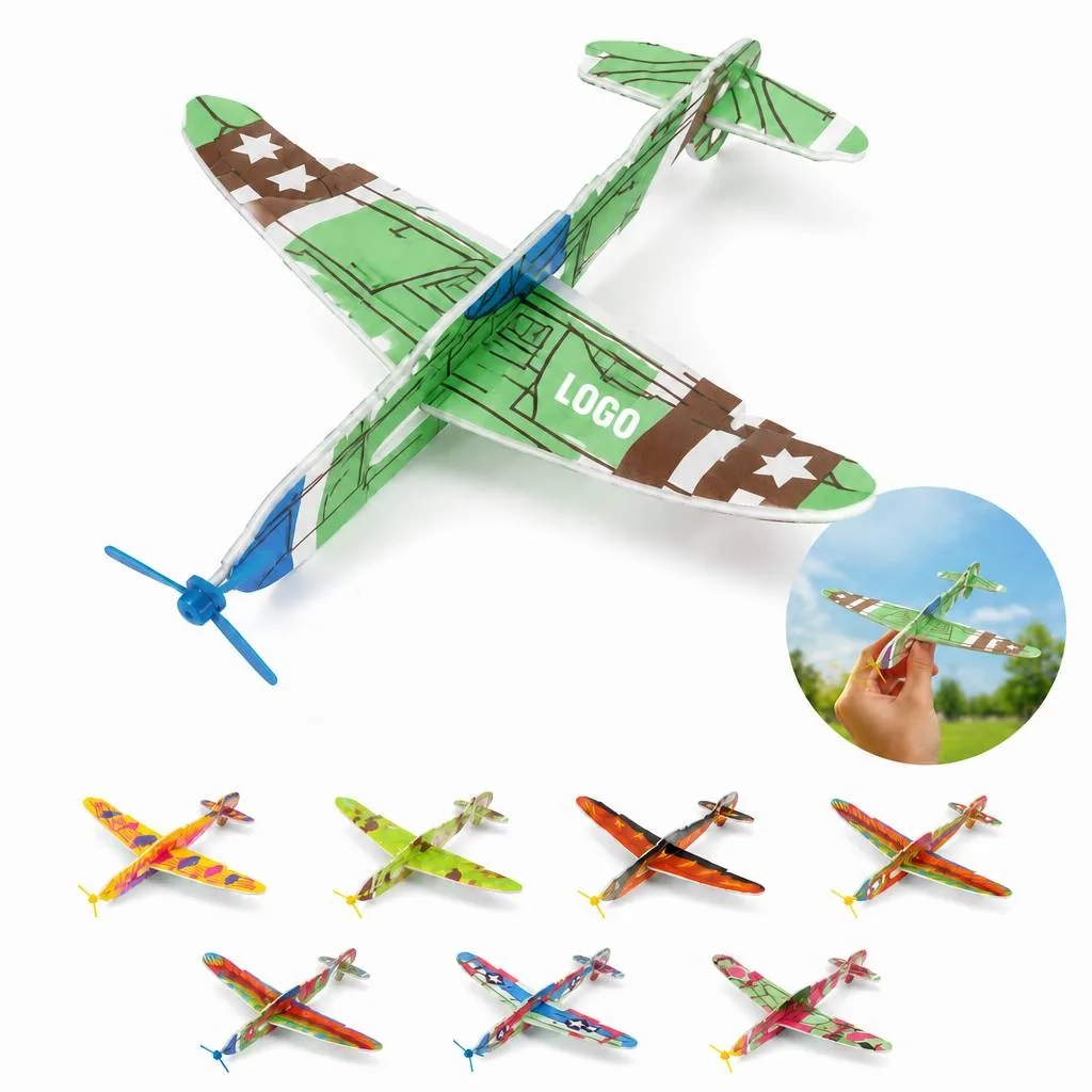 Foam Glide Plane Toy Aircraft, Easy-Assembly Outdoor Flyer