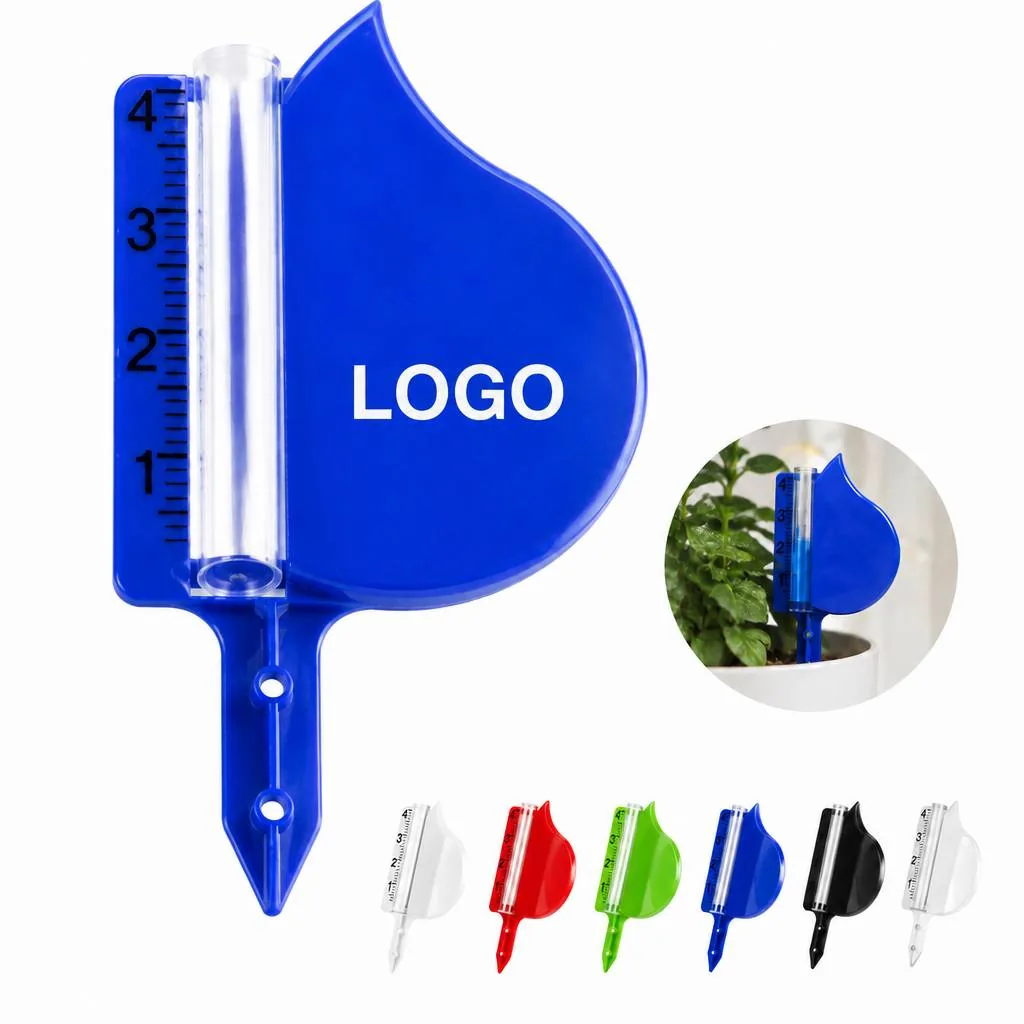 Breakproof Plastic Rain Gauge with Ground Stake for Outdoor