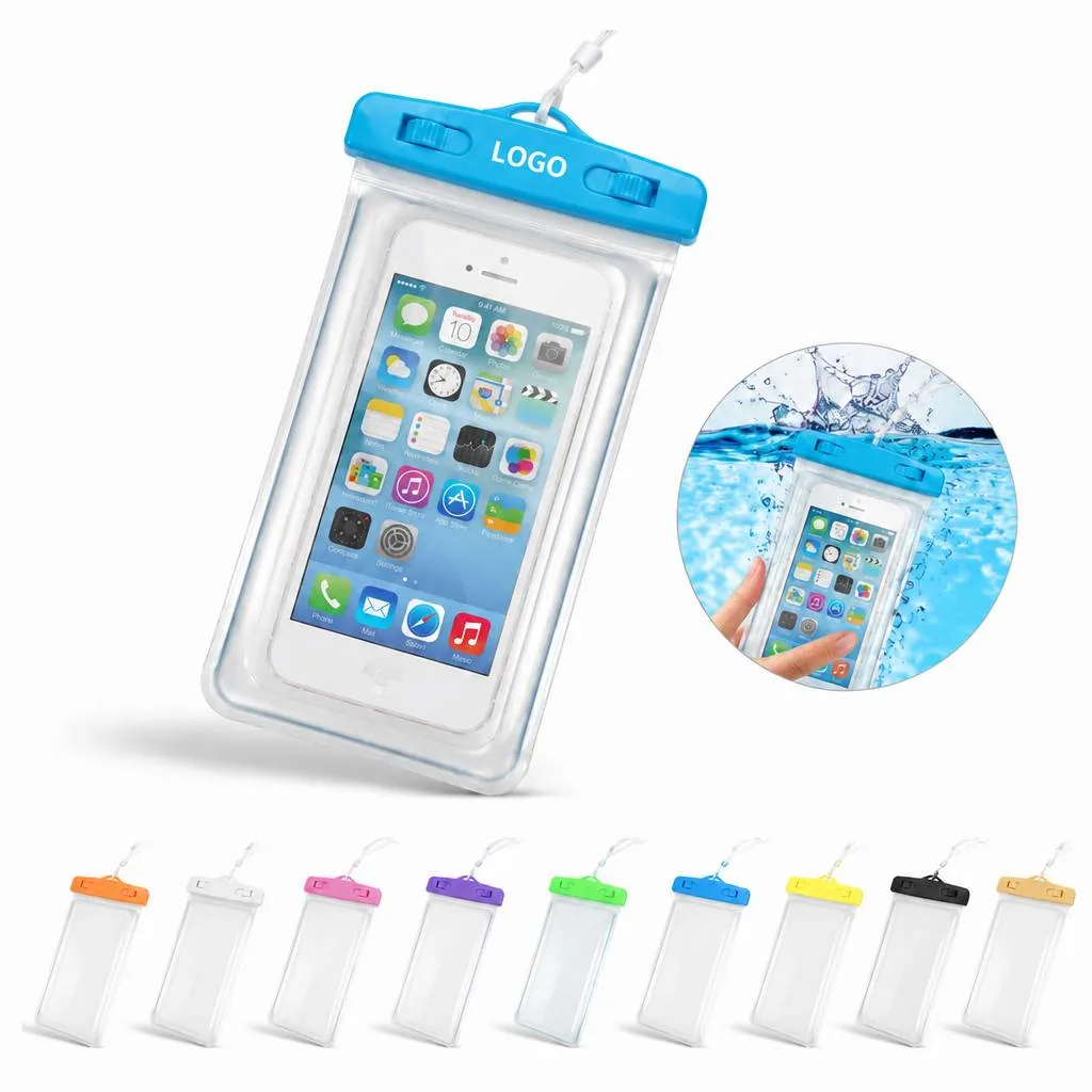 Glow-in-the-Dark Waterproof Phone Pouch with Lanyard