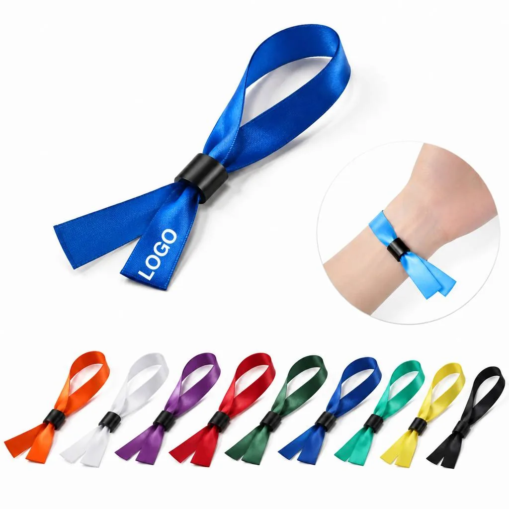 Customizable Disposable Ribbon Wristbands for Event Access