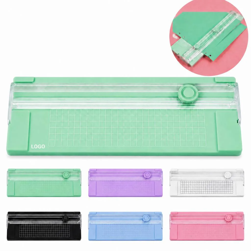 Compact Dual-Slide Paper Trimmer with Ruler for Precise Cuts
