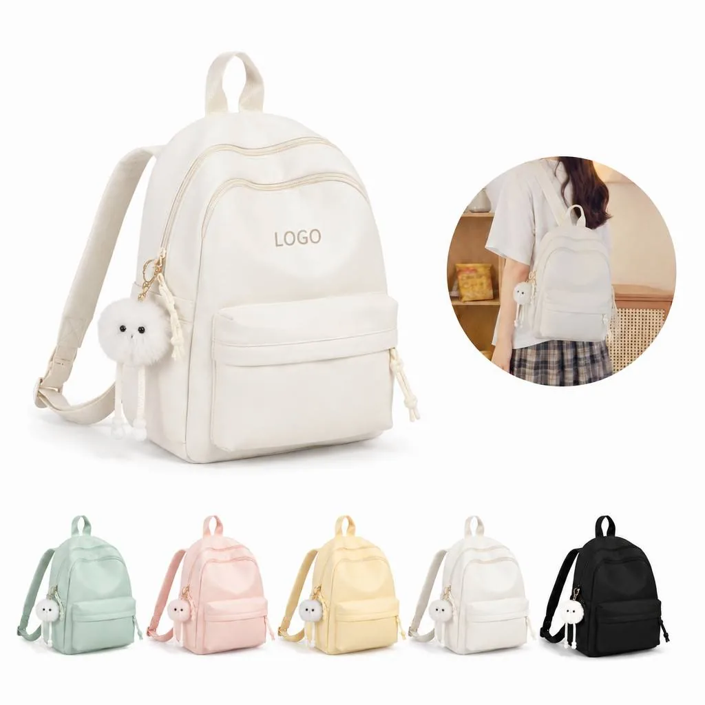 Minimalist Waterproof Nylon Backpack with Padded Laptop
