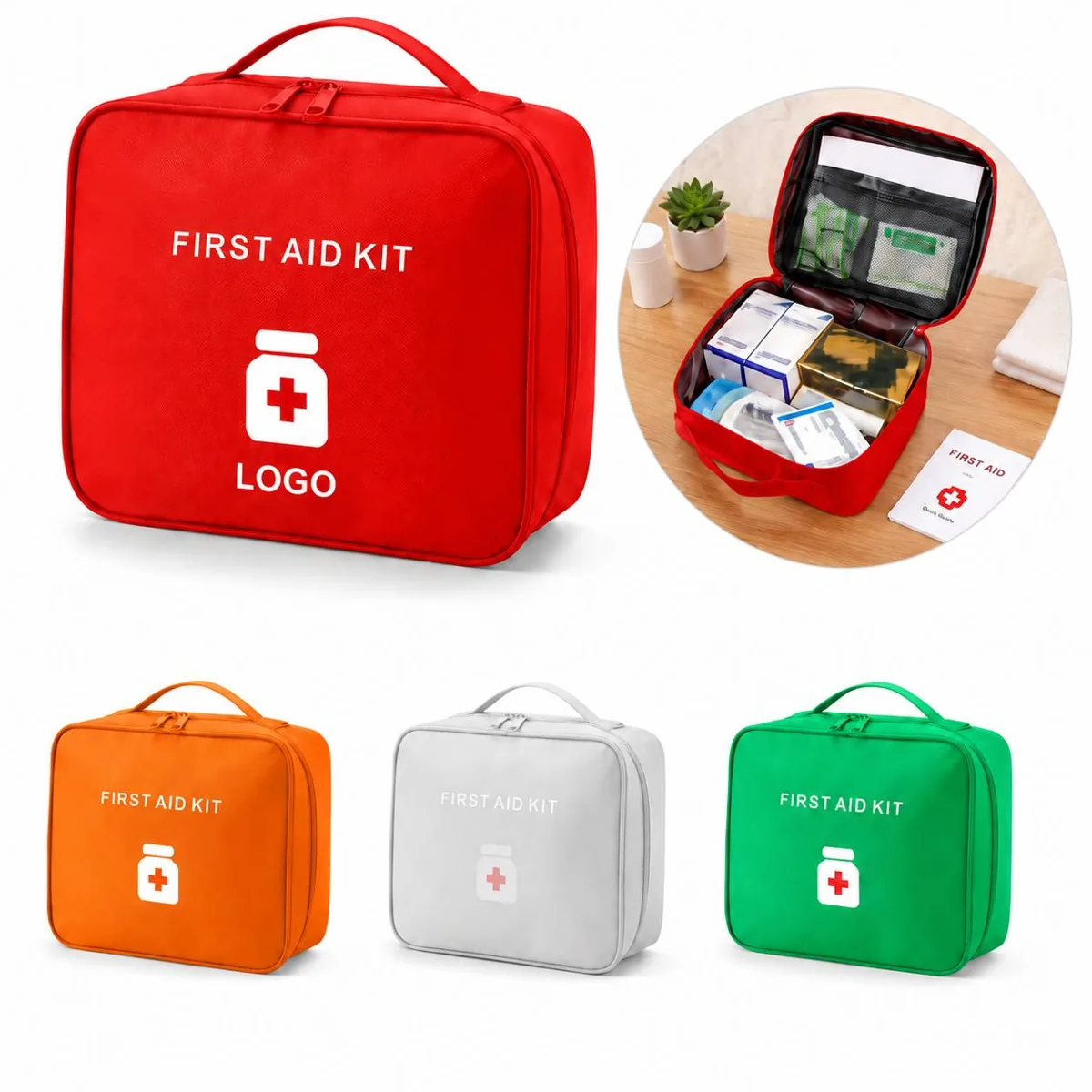 Portable Waterproof Travel Medicine Storage Bag with Added Functionality
