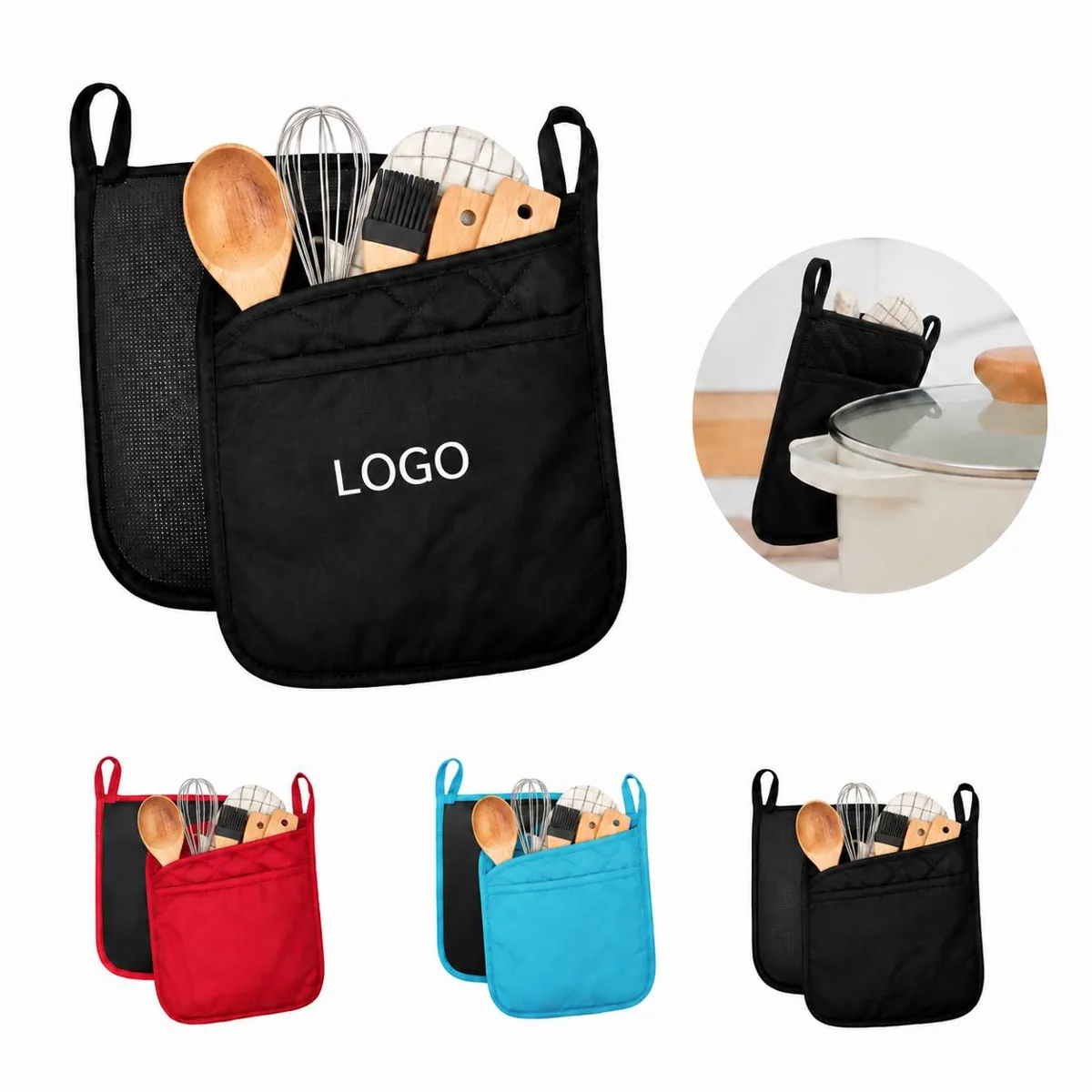 Heat-Resistant Kitchen Pad with Pocket for Hot Cookware