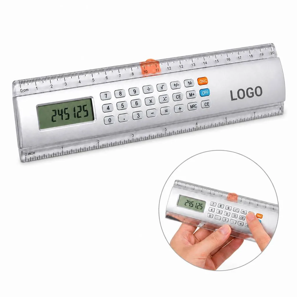 Multifunctional Ruler Calculator with Metric & Imperial
