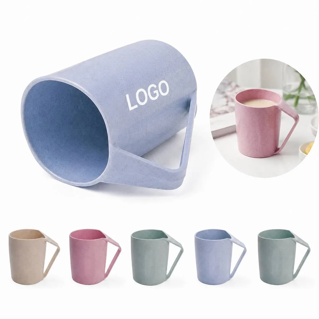 Wheat Straw Toothbrush Cup, BPA-Free Eco Holder