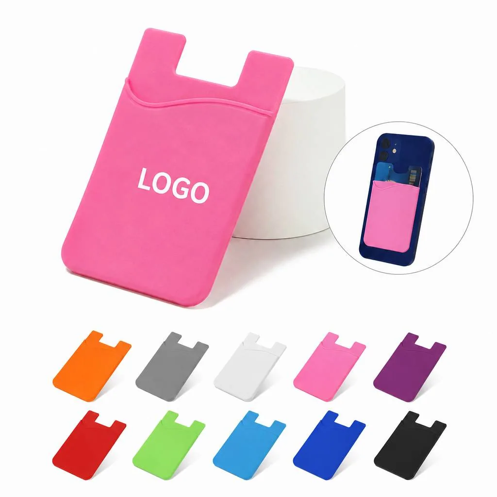 Silicone Non-Slip Phone Card Holder for 2-3 Cards,