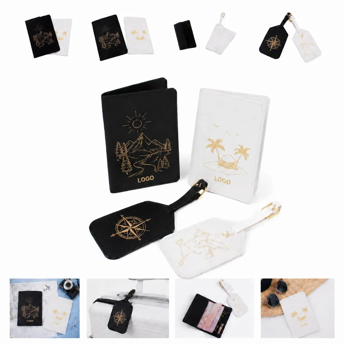 Honeymoon Passport Holder Luggage Tag with ID Window
