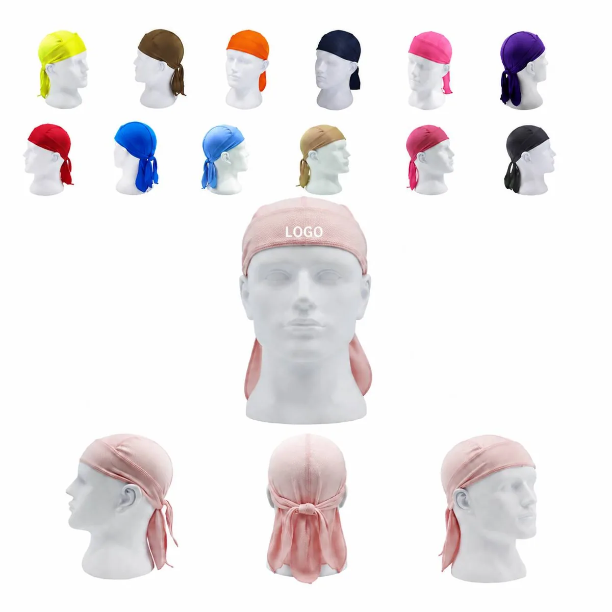 Moisture Wicking Head Wrap Beanie Cap for Running & Outdoor
