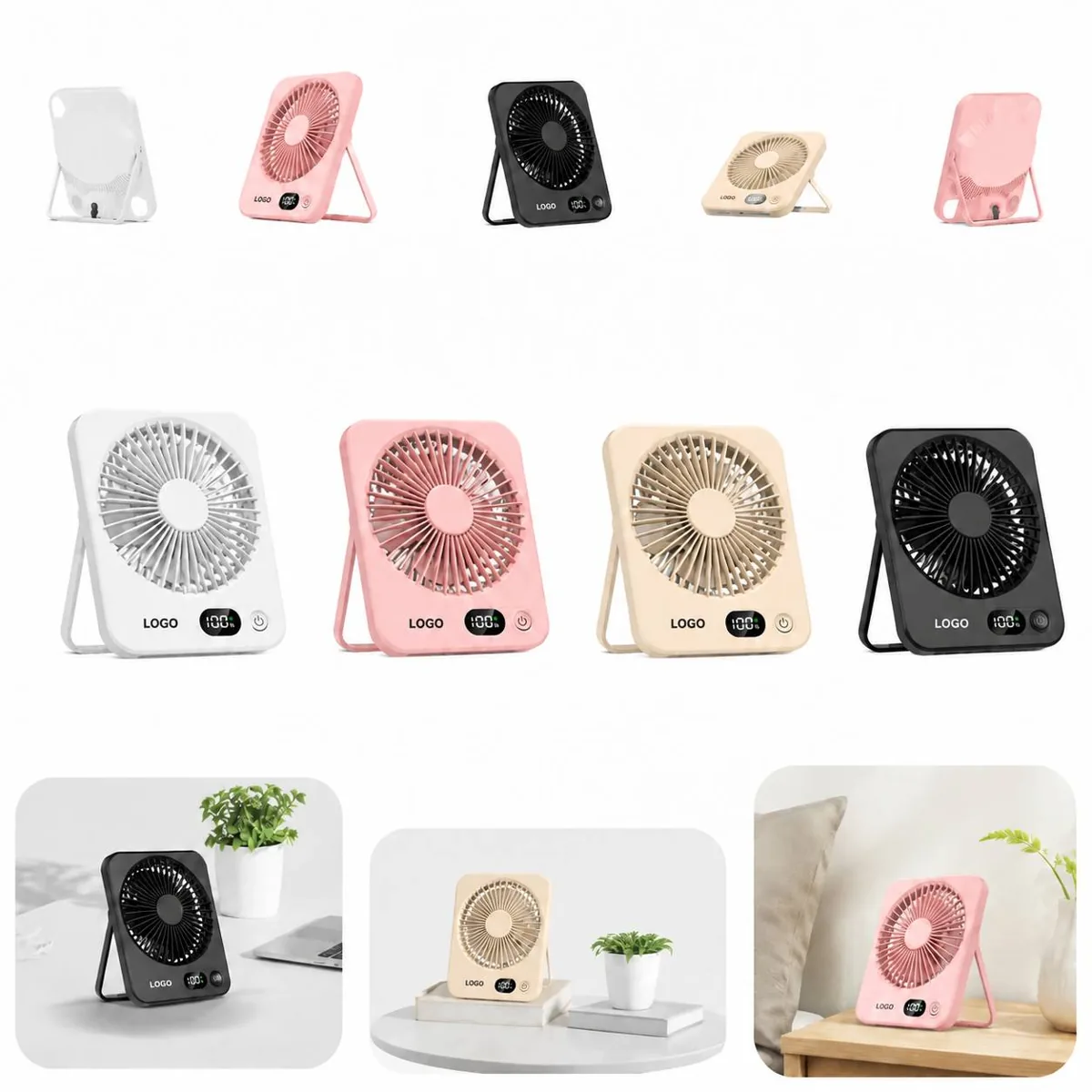 USB Mini Desk Fan, Quiet Rotatable Personal Cooling Fan