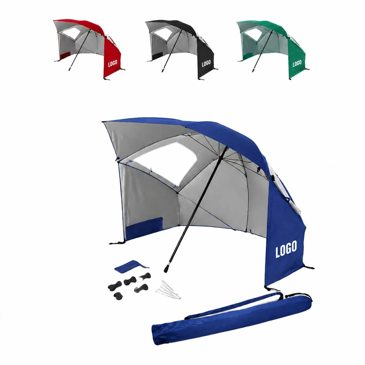 Portable Beach Sun Shelter Tent with UV Protection, Easy Setup