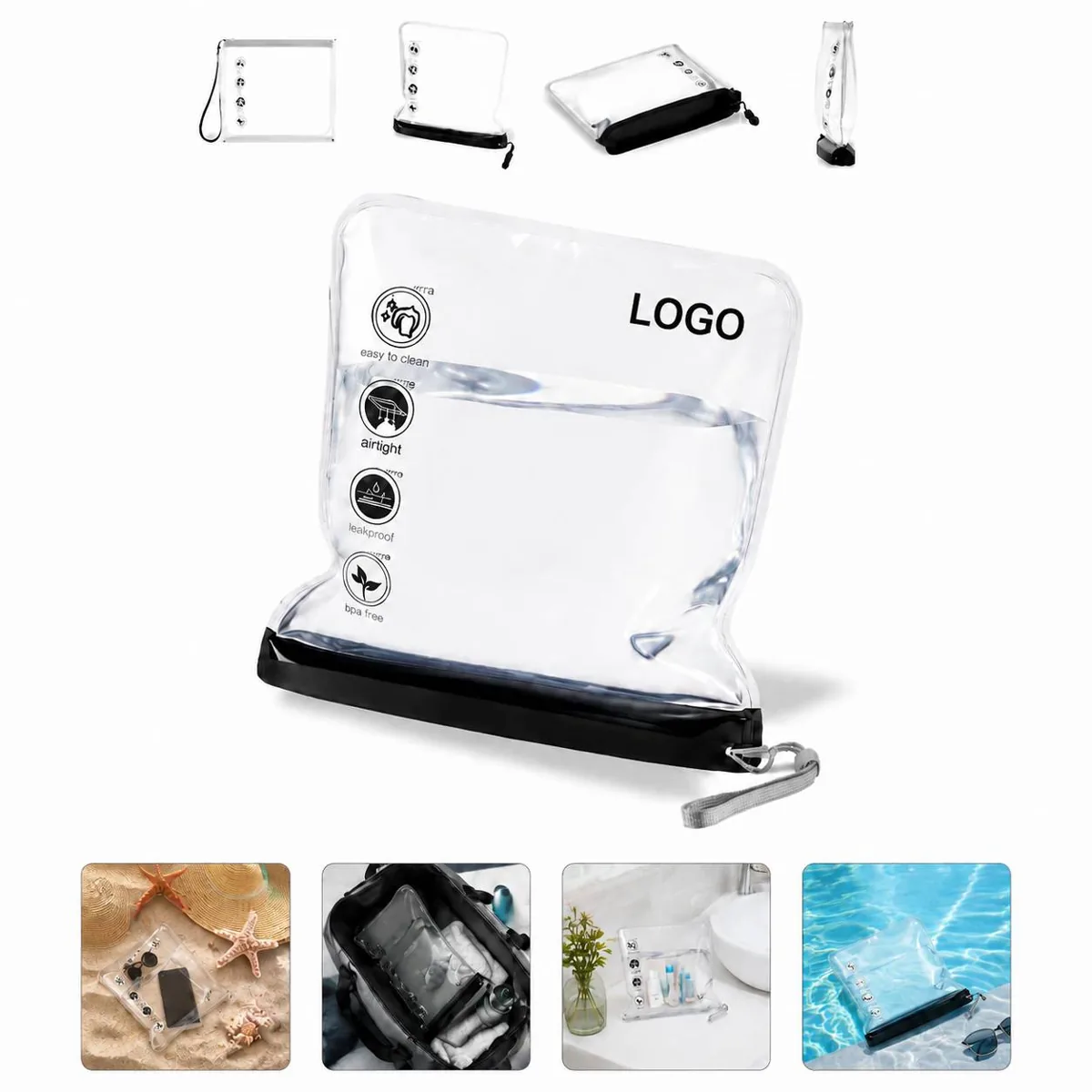 Clear Toiletry Bag for Carry-On Liquids