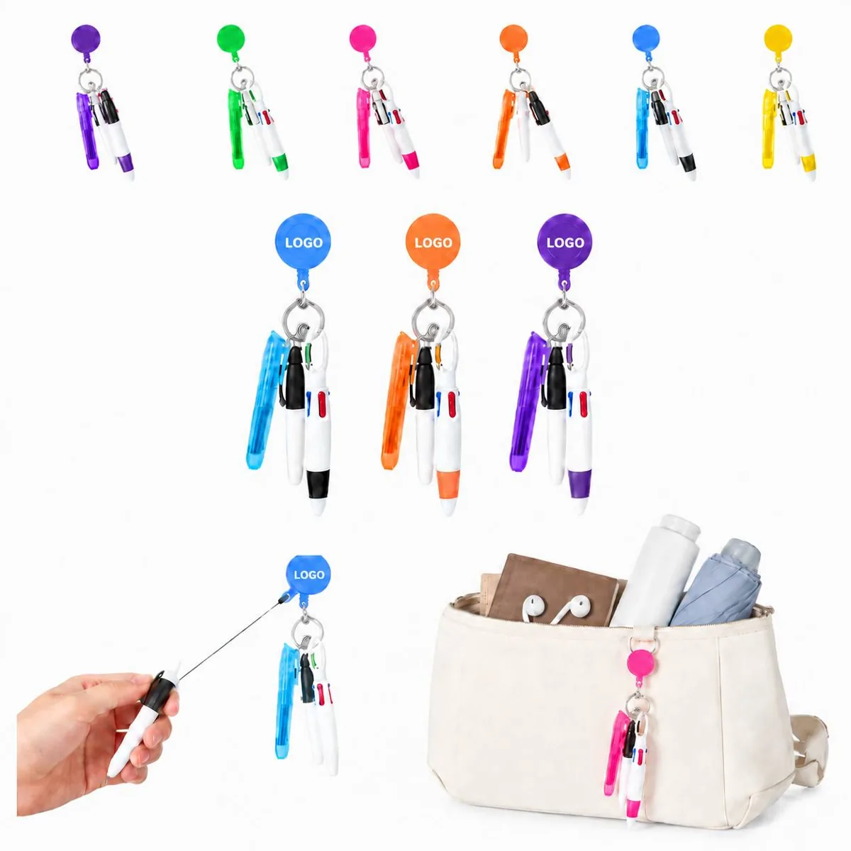 4-in-1 Nurse Pen Set with Color-Coded Inks for Medical Notes