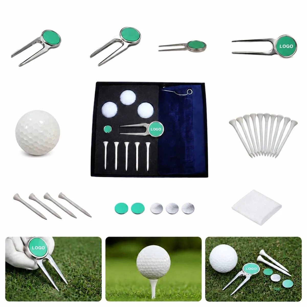 Executive Golf Gift Box Set with Durable Accessories