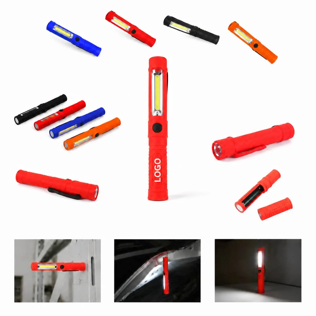 Magnetic COB LED Pocket Work Light, Hands-Free for Repairs