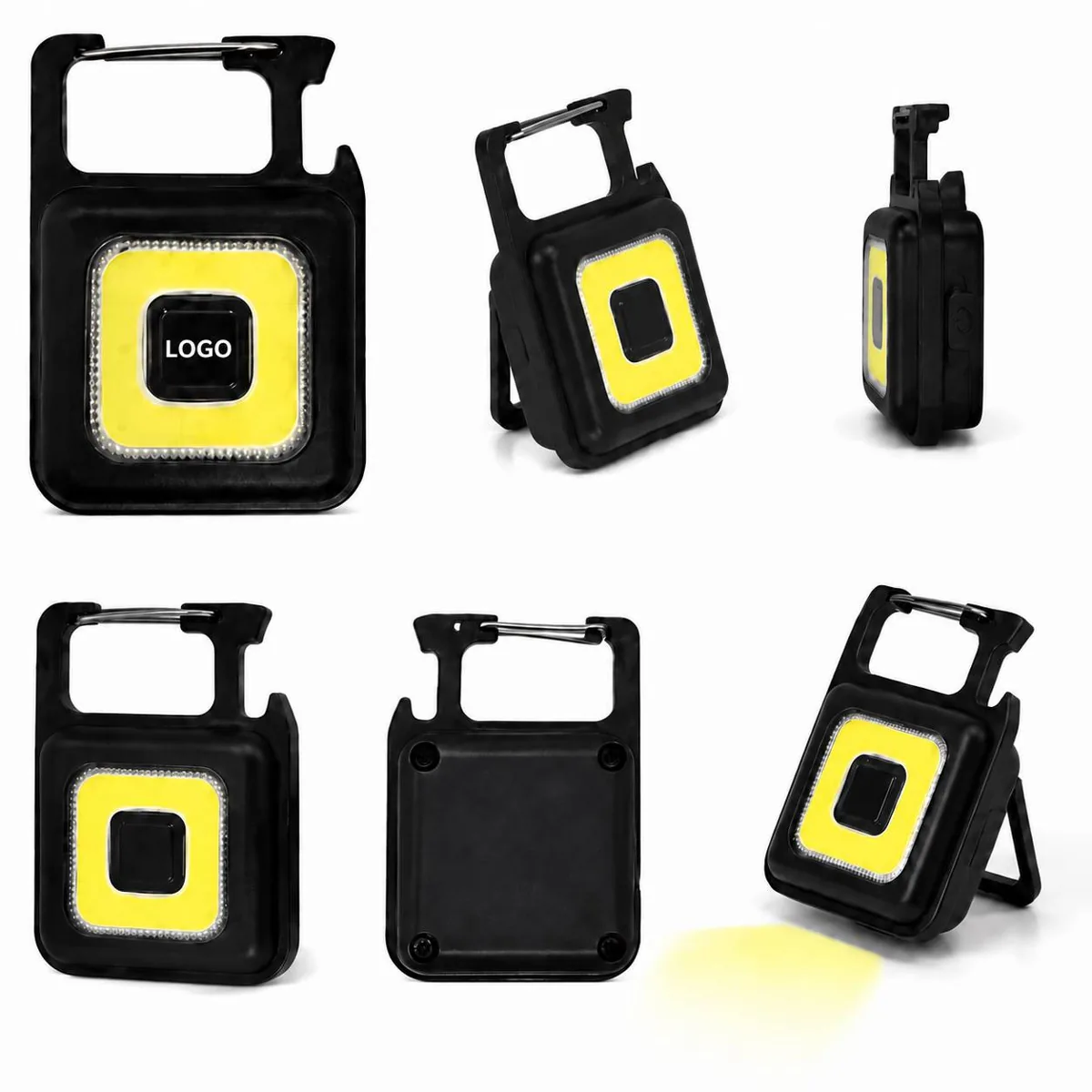 COB Carabiner Flashlight with Bottle Opener, Compact LED