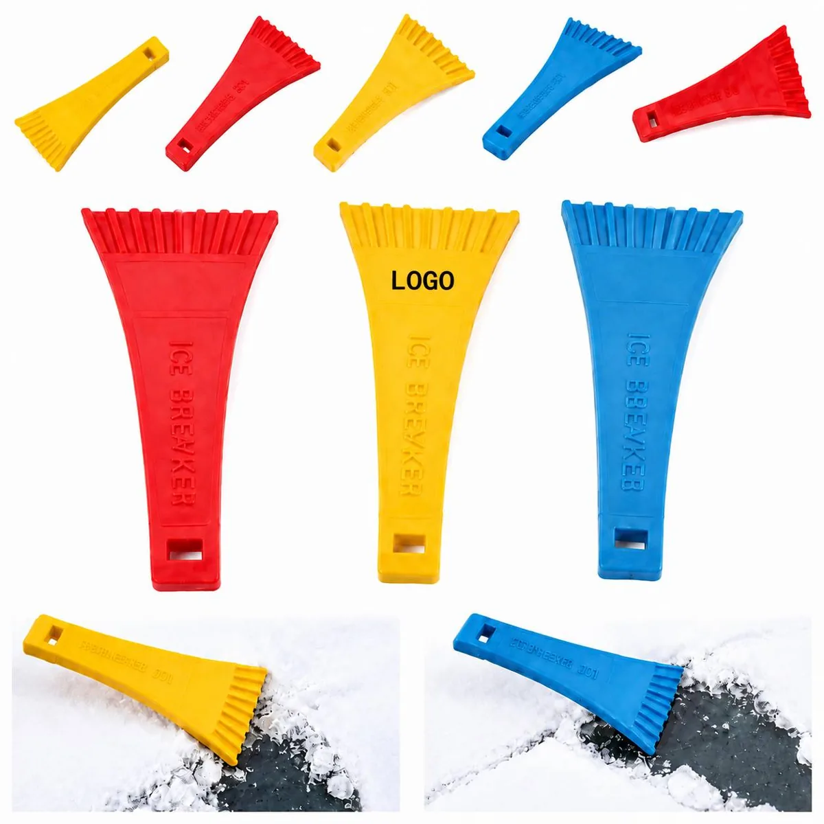 7-Inch Car Windshield Ice Scraper for Frost & Snow Removal