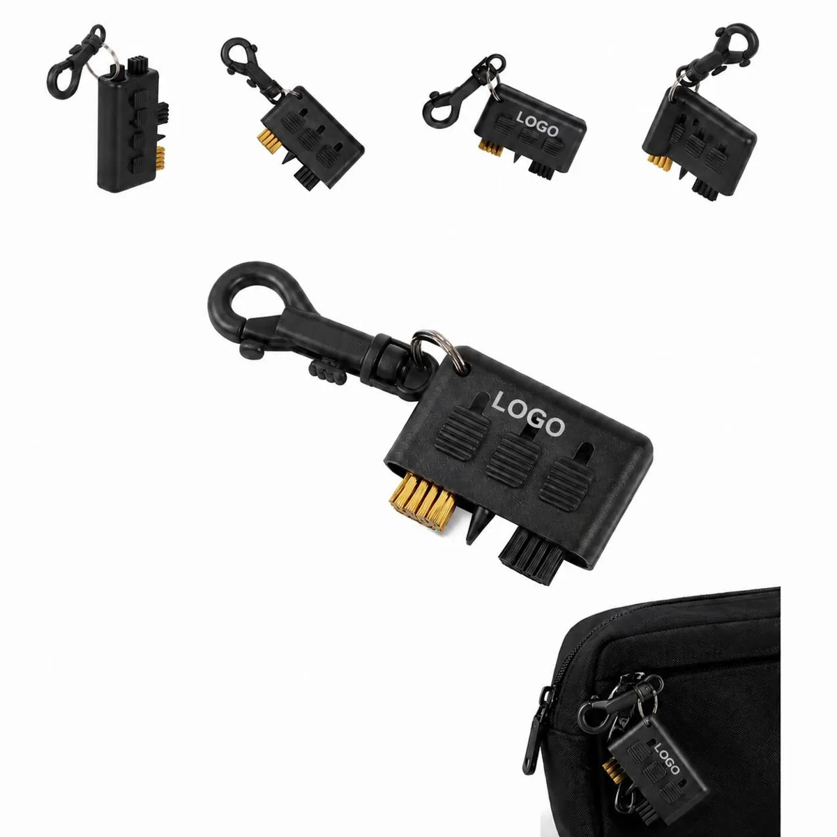 3-in-1 Retractable Golf Club Brush Cleaner for Grooves