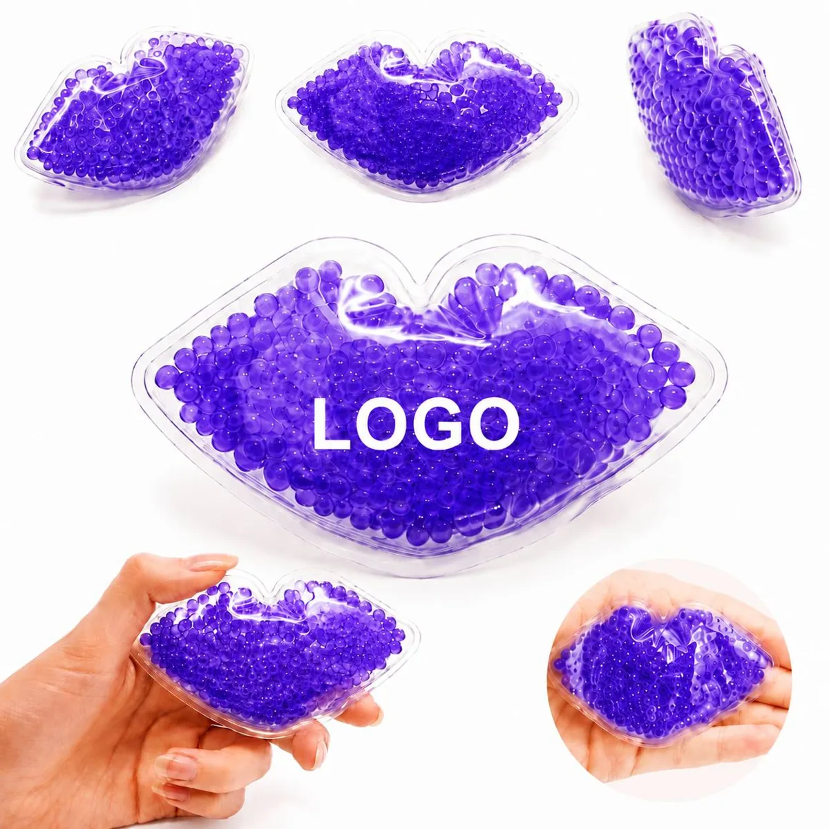 Reusable Hot & Cold Lip Gel Pack for Soothing Relief