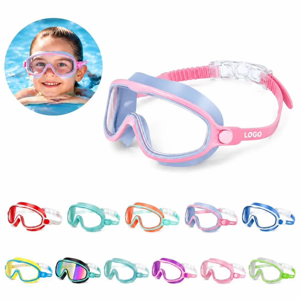 Anti-Fog Swim Goggles for Kids with UV Protection