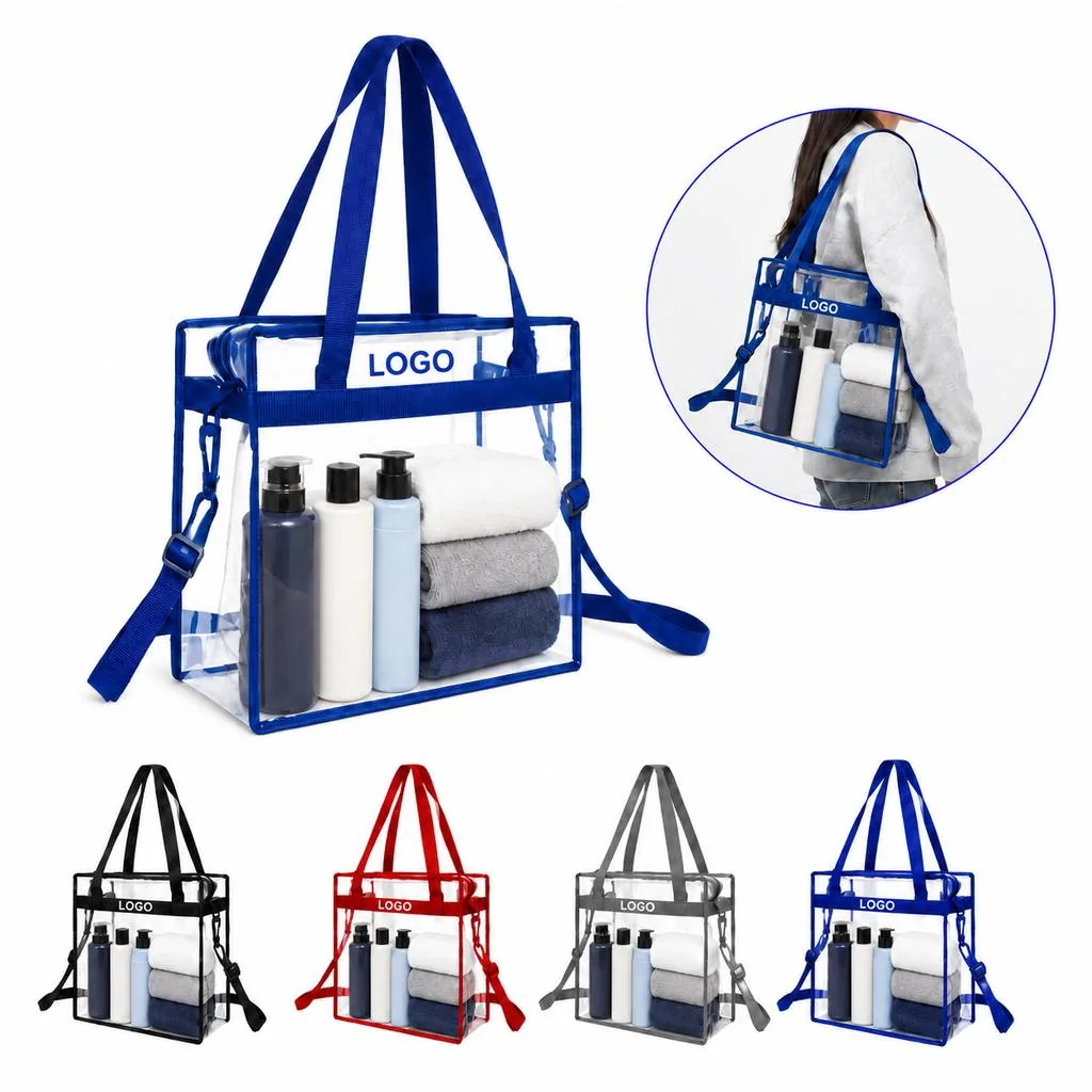 Clear Zipper Tote Bag for Everyday Secure Carry