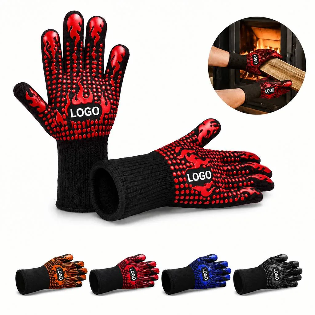 Heat-Resistant Fireproof BBQ Grilling Gloves