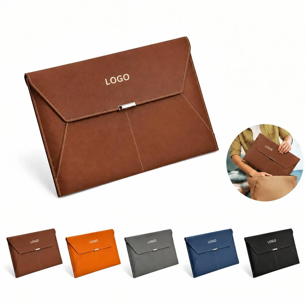 Magnetic PU Leather Document Organizer Case