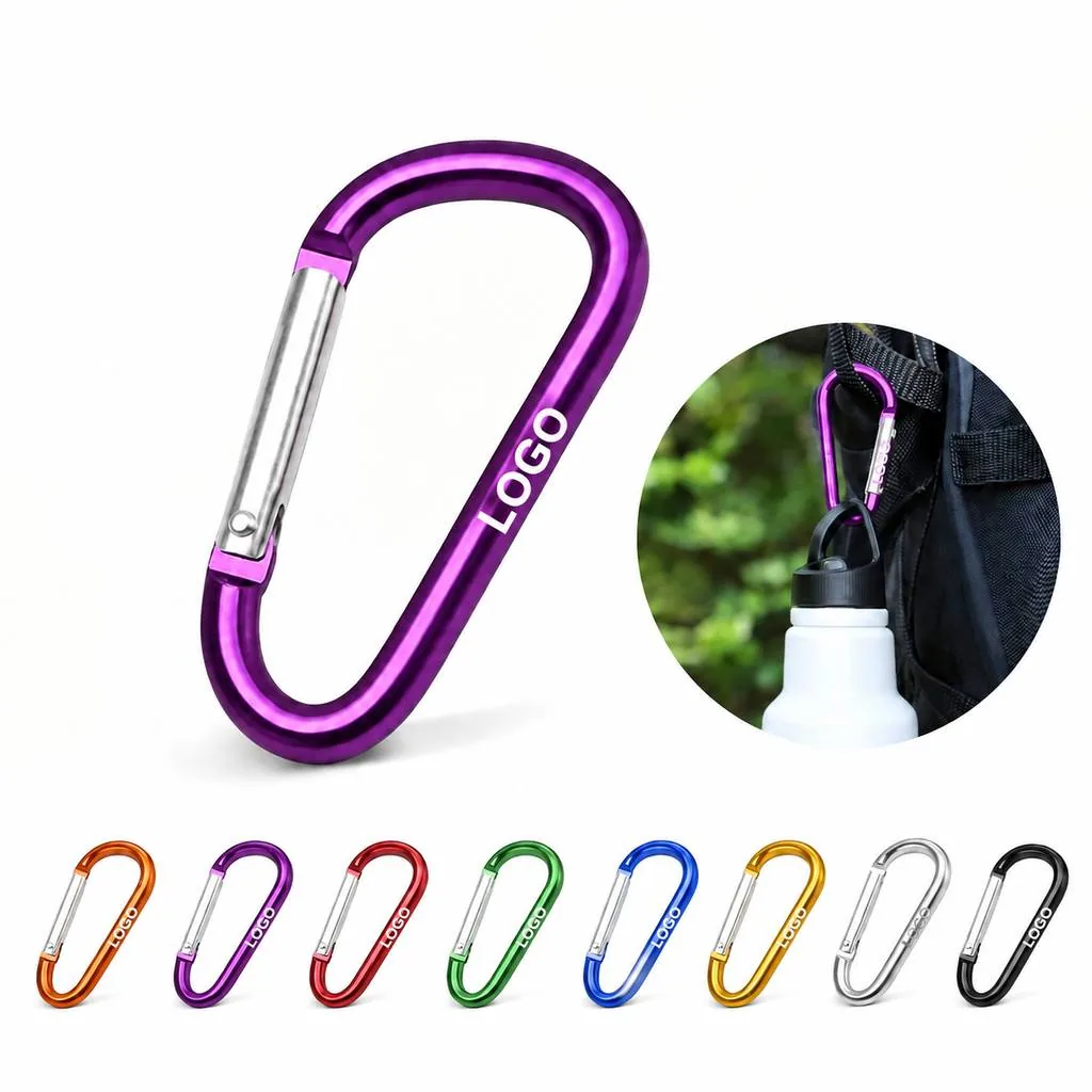 Compact Spring-Loaded Carabiner Key Holder for Keys
