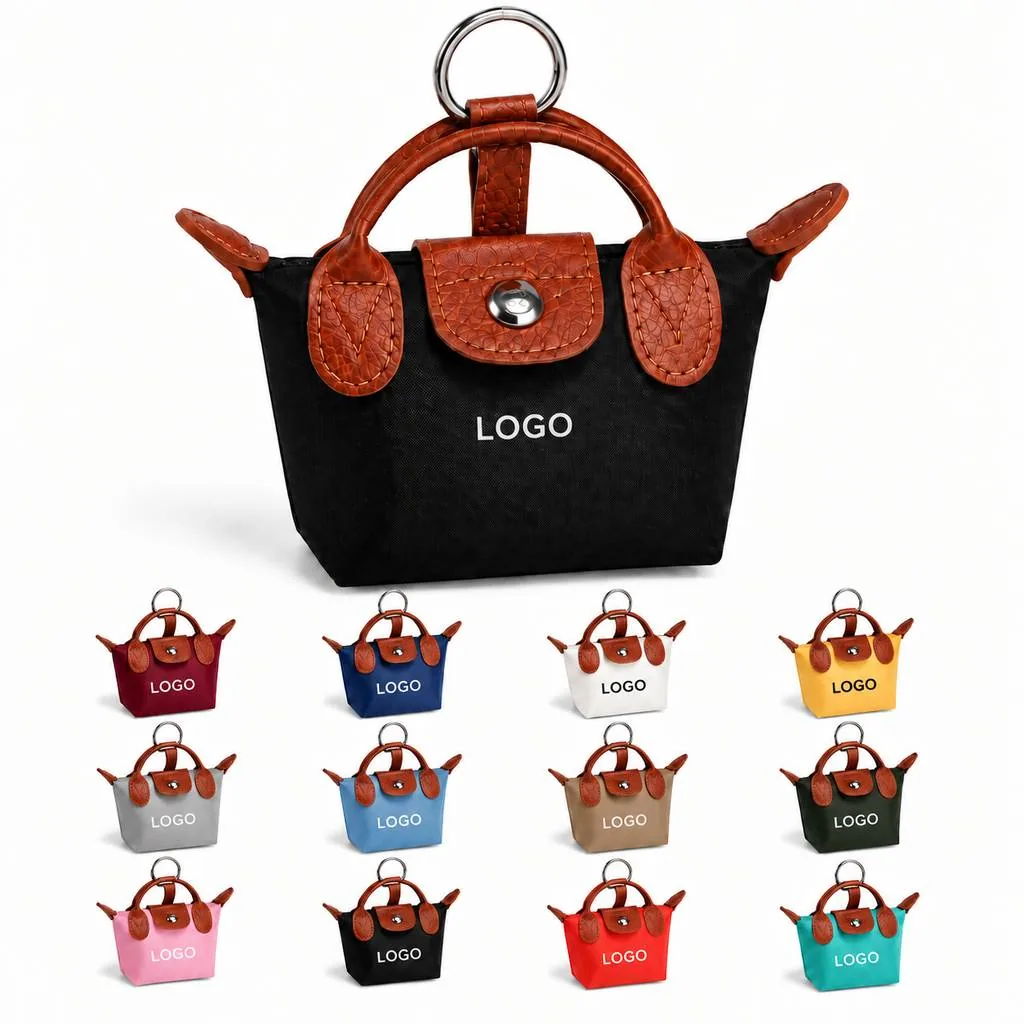Compact Waterproof Nylon Mini Coin Purse for Coins Keys