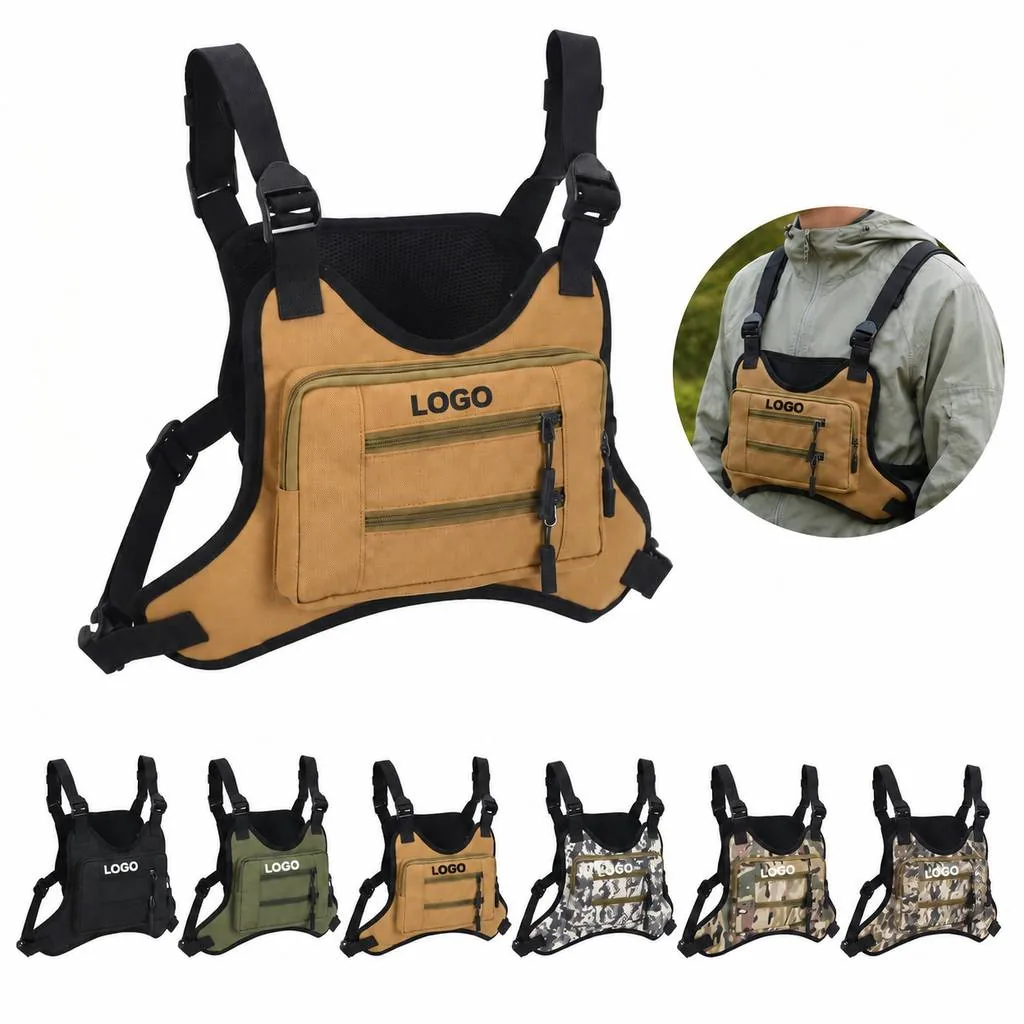 Multi-Pocket Outdoor Vest Bag for Hands-Free Storage