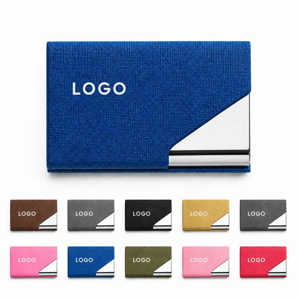 Stainless Steel PU Coated Card Holder