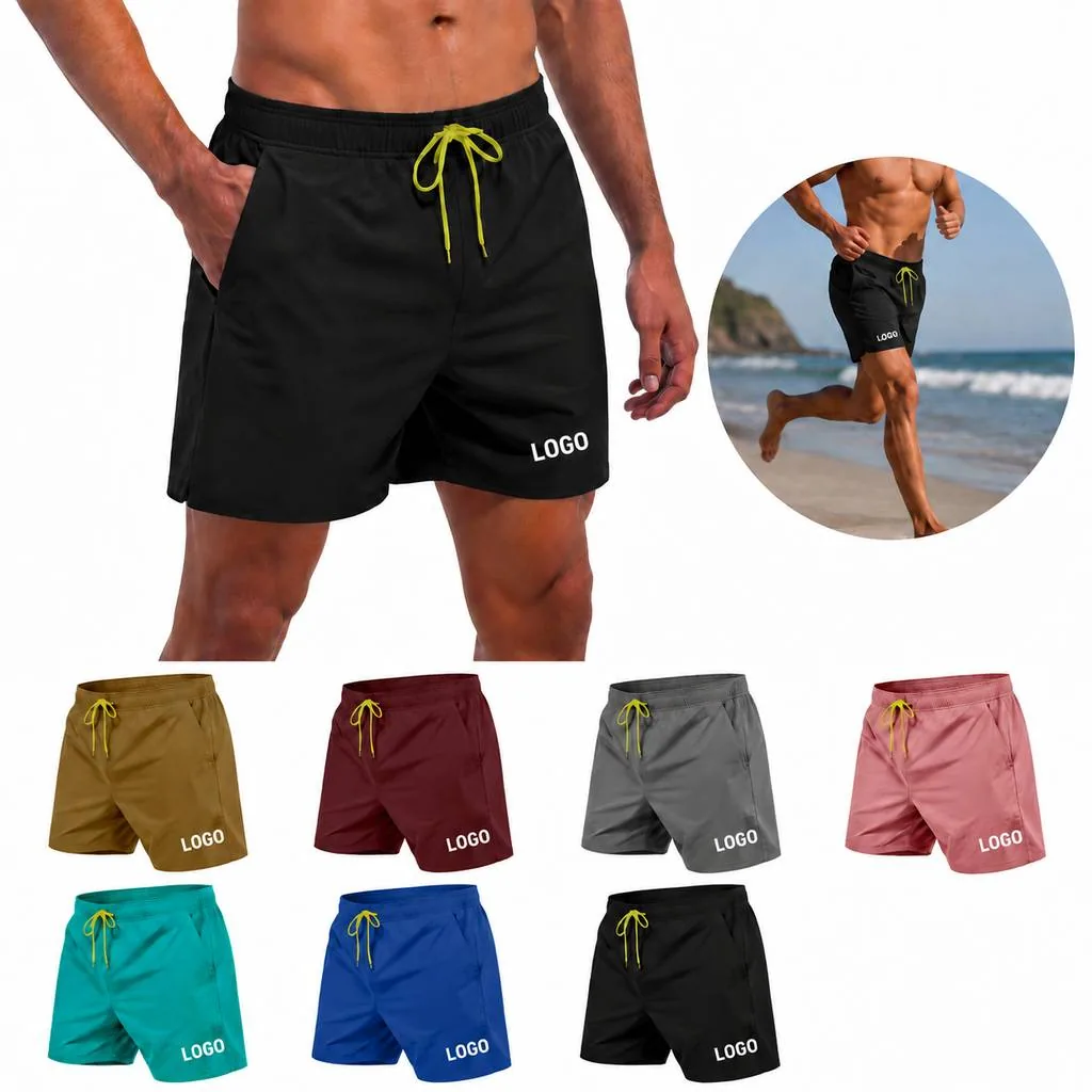 Quick-Dry Beach Shorts with Pockets for Men