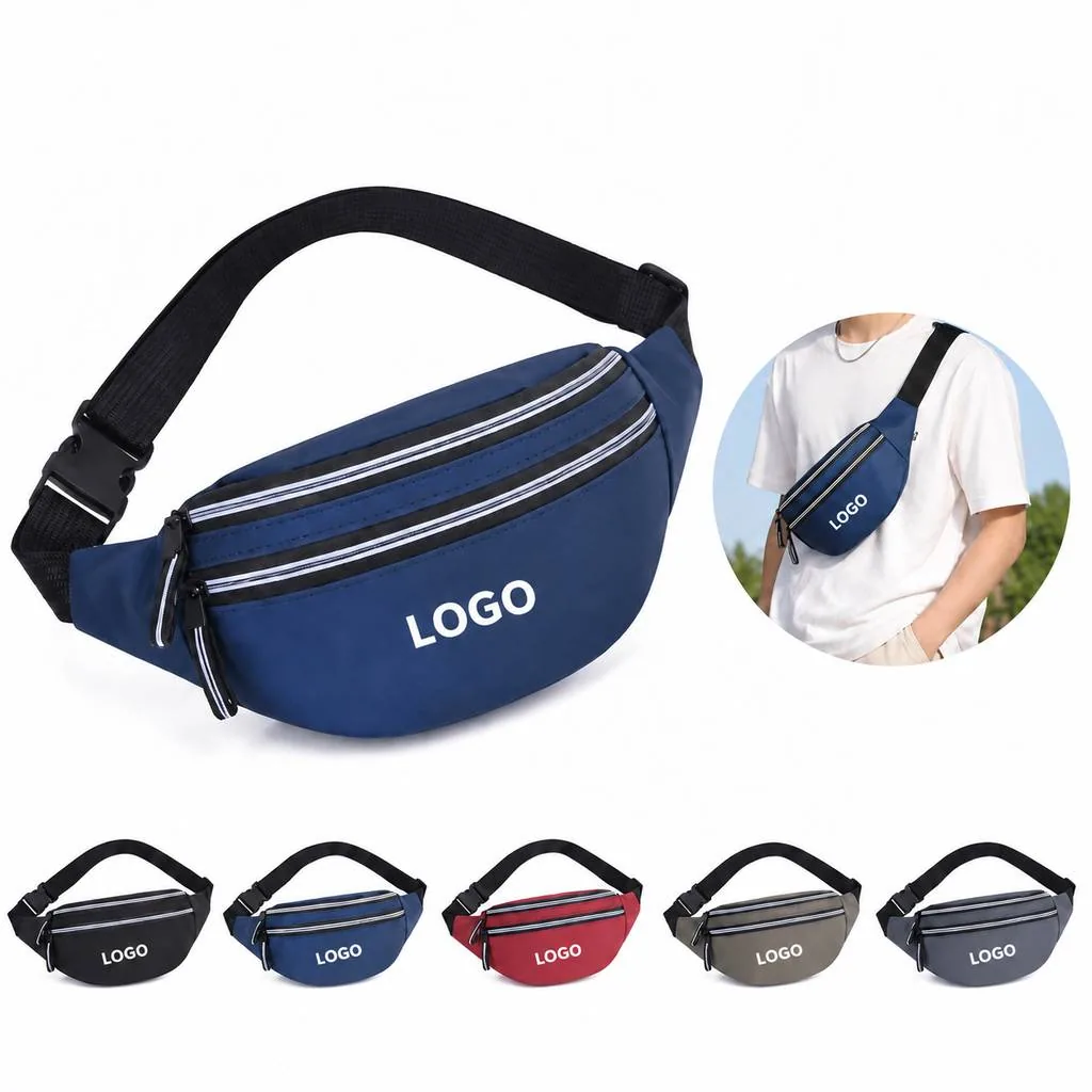 Waterproof Reflective Waist Bag for Outdoor Use