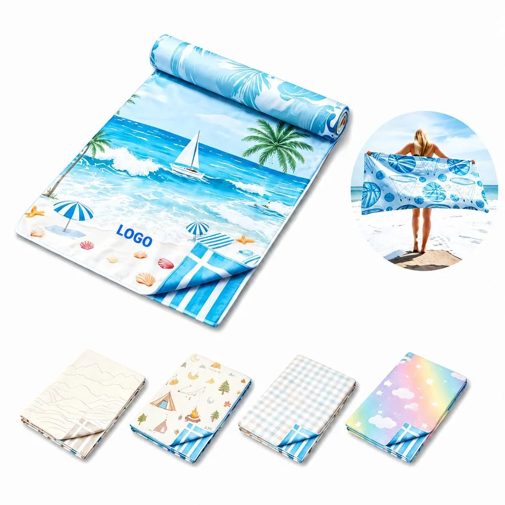 Custom Microfiber Sports Towel for Gym and Travel