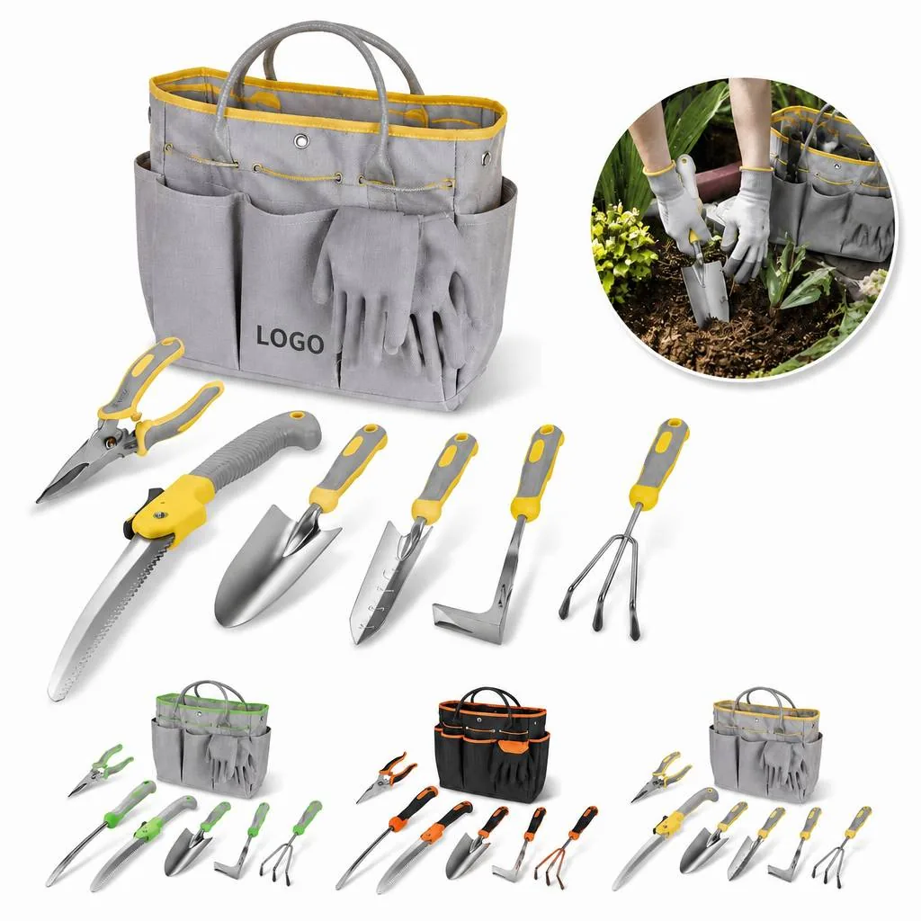 10-Pc Heavy Duty Stainless Steel Garden Tool Kit