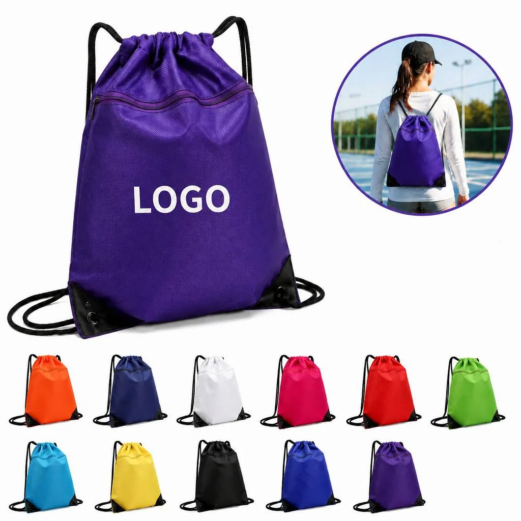 Lightweight Cinch Closure Bag for Travel Gym School