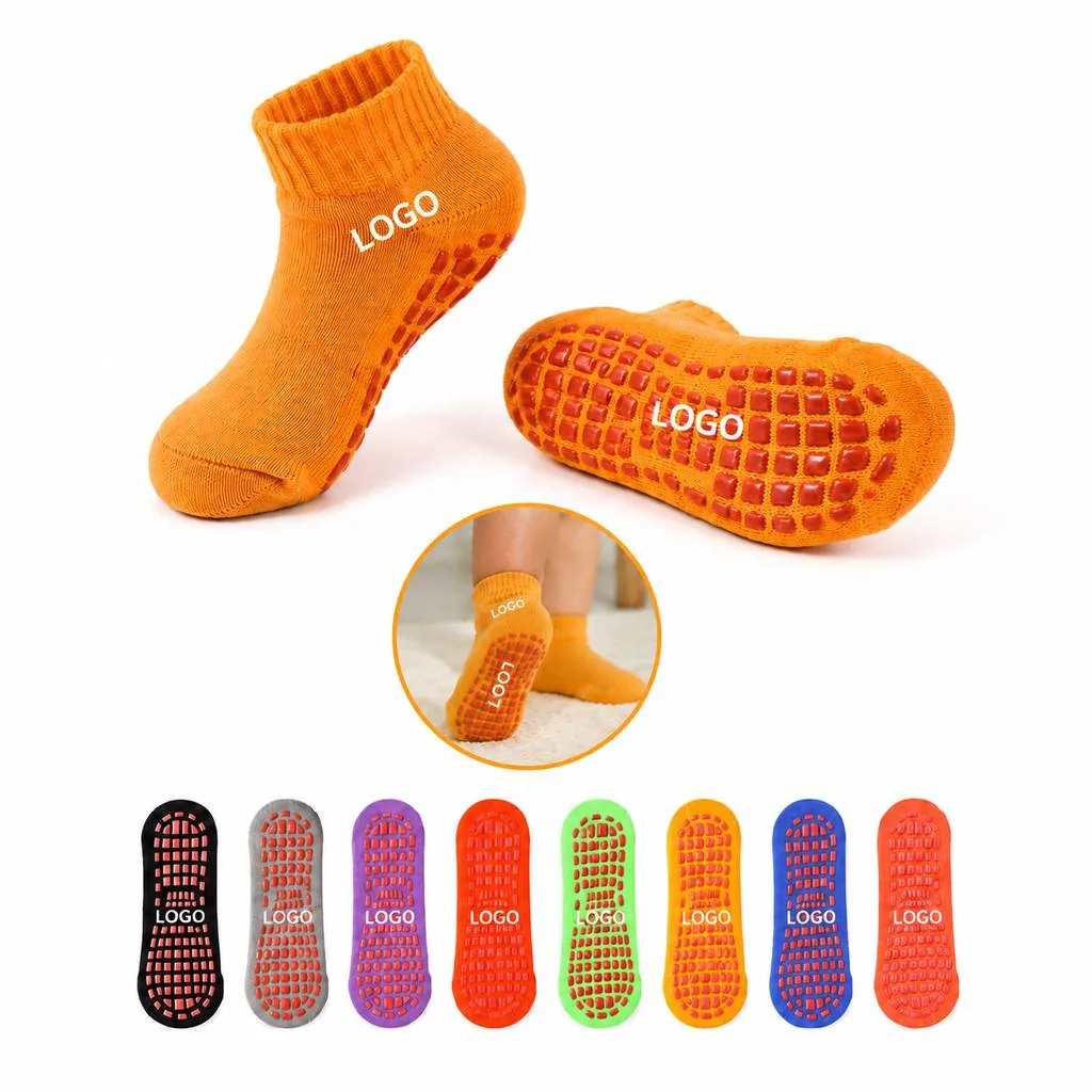 Kids Trampoline Socks with Non-Slip Grip Sole for Safety