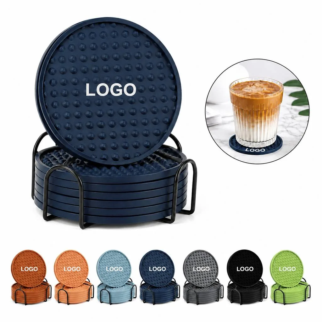 Flexible Waterproof Silicone Coaster for Hot and Cold Drinks