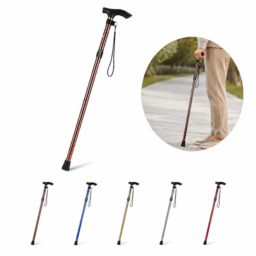 Collapsible Aluminum Hiking Stick with Shock Absorption