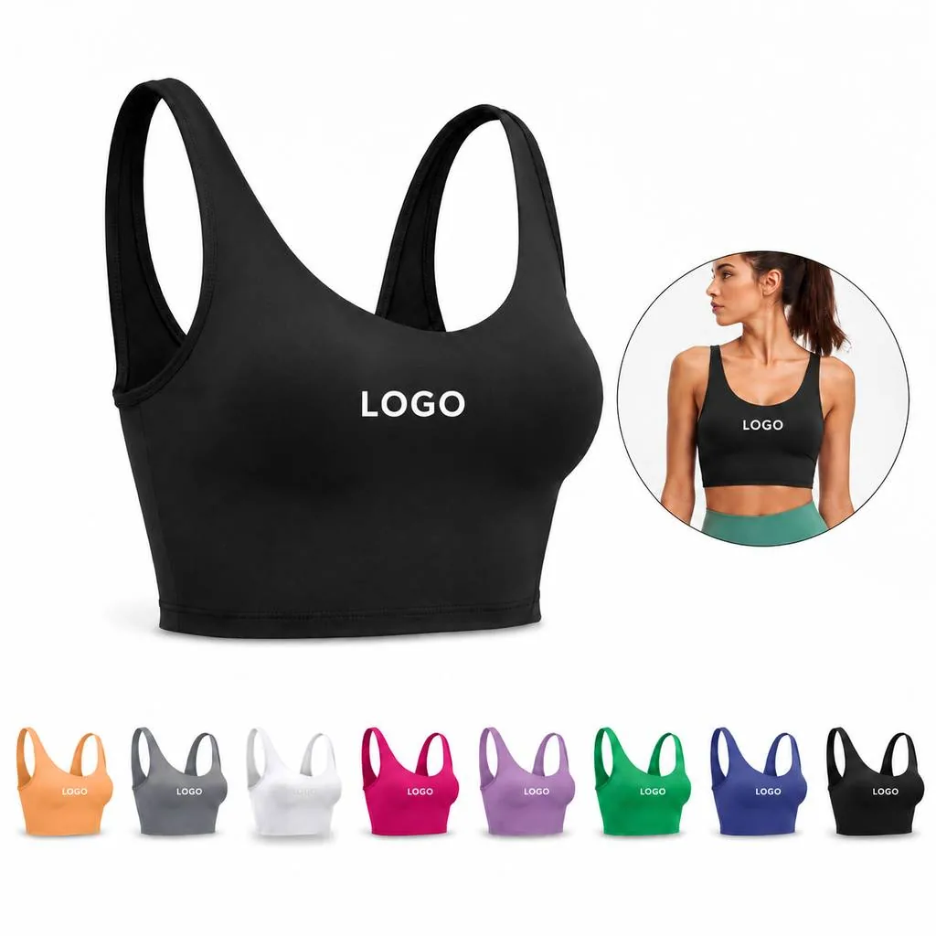 Longline Racerback Sports Bra for Medium-Impact Workouts