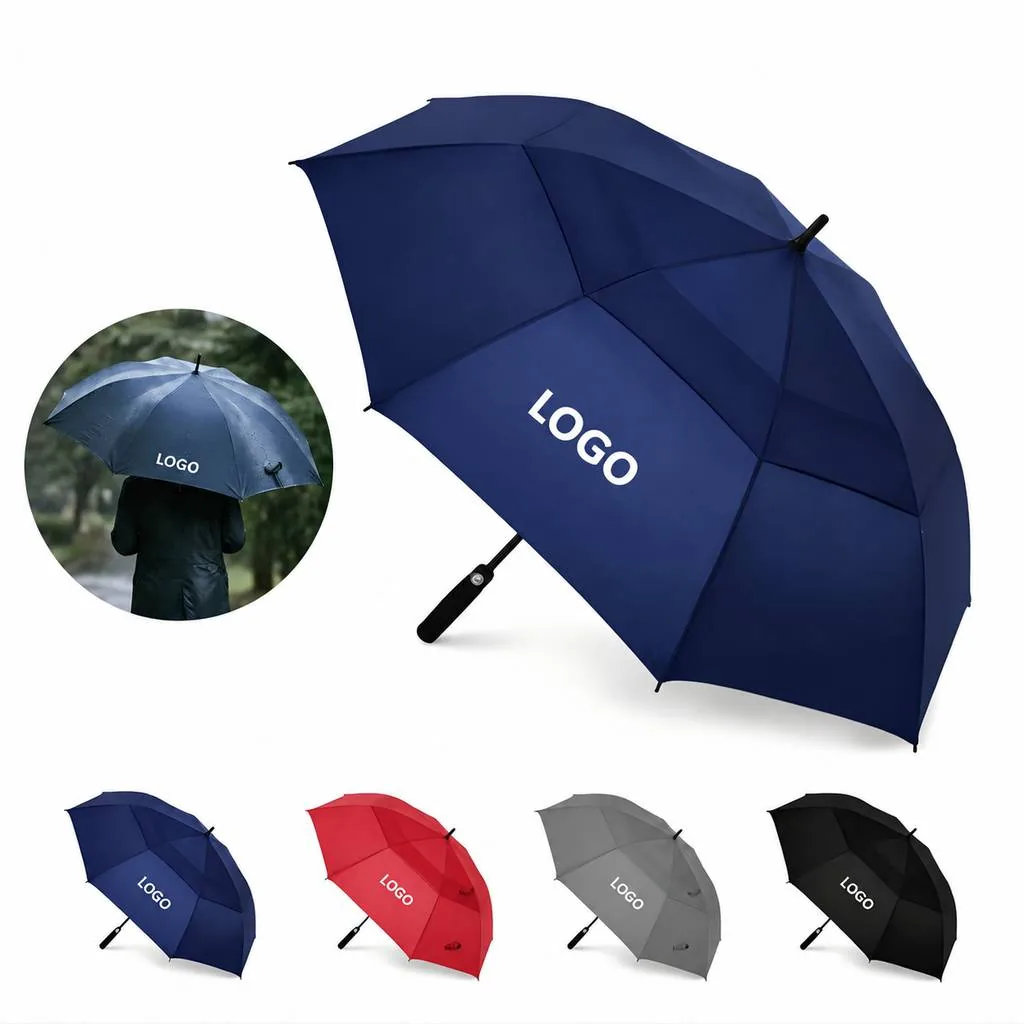 Wind-Resistant Dual-Layer Golf Umbrella