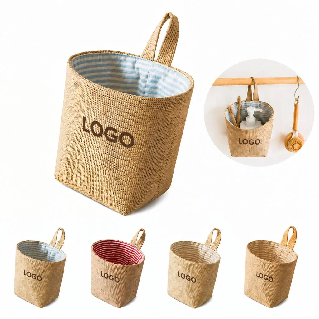 Linen Hanging Cylinder Storage Pouch