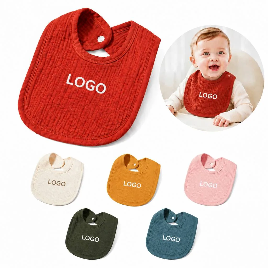 Adjustable Cotton Bandana Bib for Teething Babies