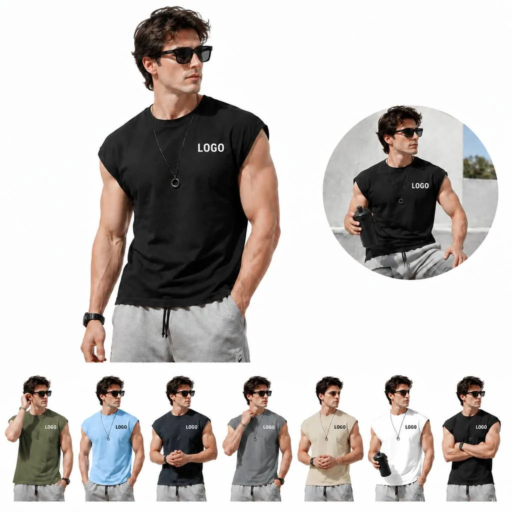 Men's Sleeveless Zip Vest Breathable Casual Summer