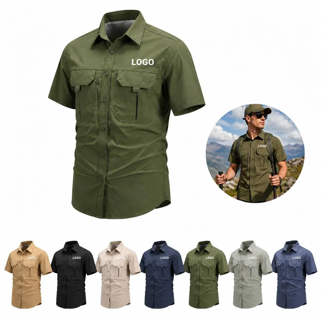Quick-Dry UPF 50+ Outdoor Shirt for Hiking and Travel