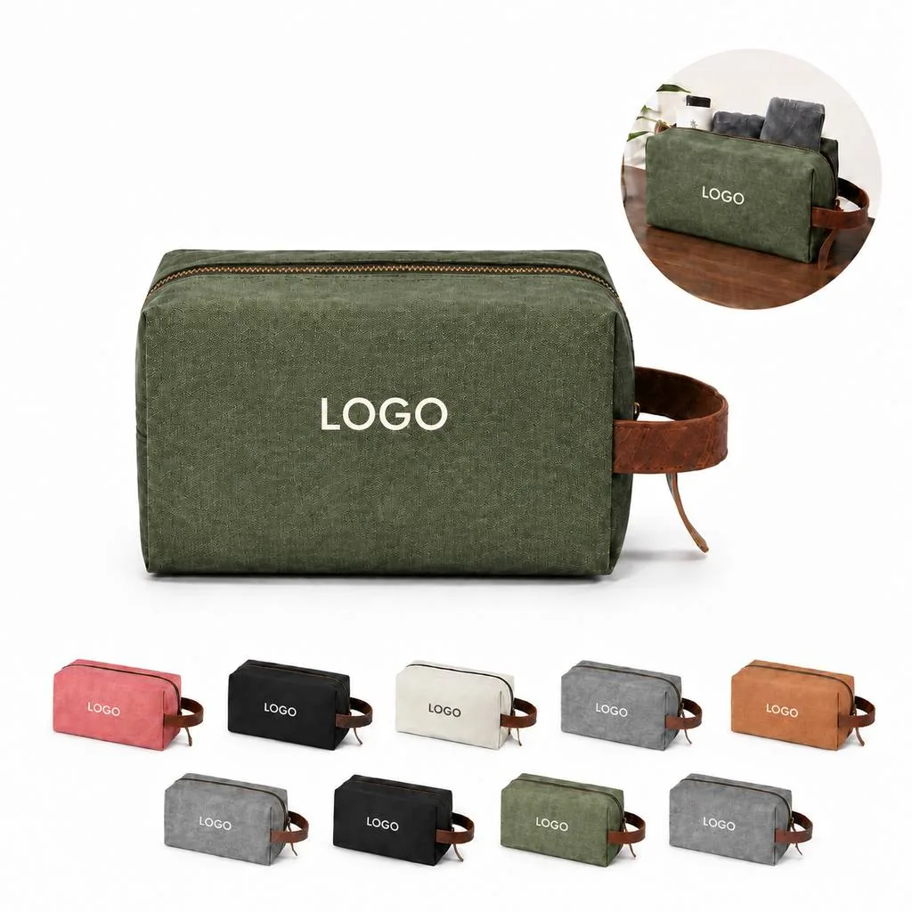 Water-Resistant Square Travel Toiletry Organizer Bag