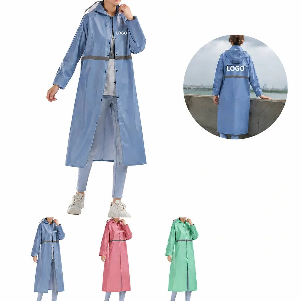 Waterproof Hooded Raincoat for Women Foldable