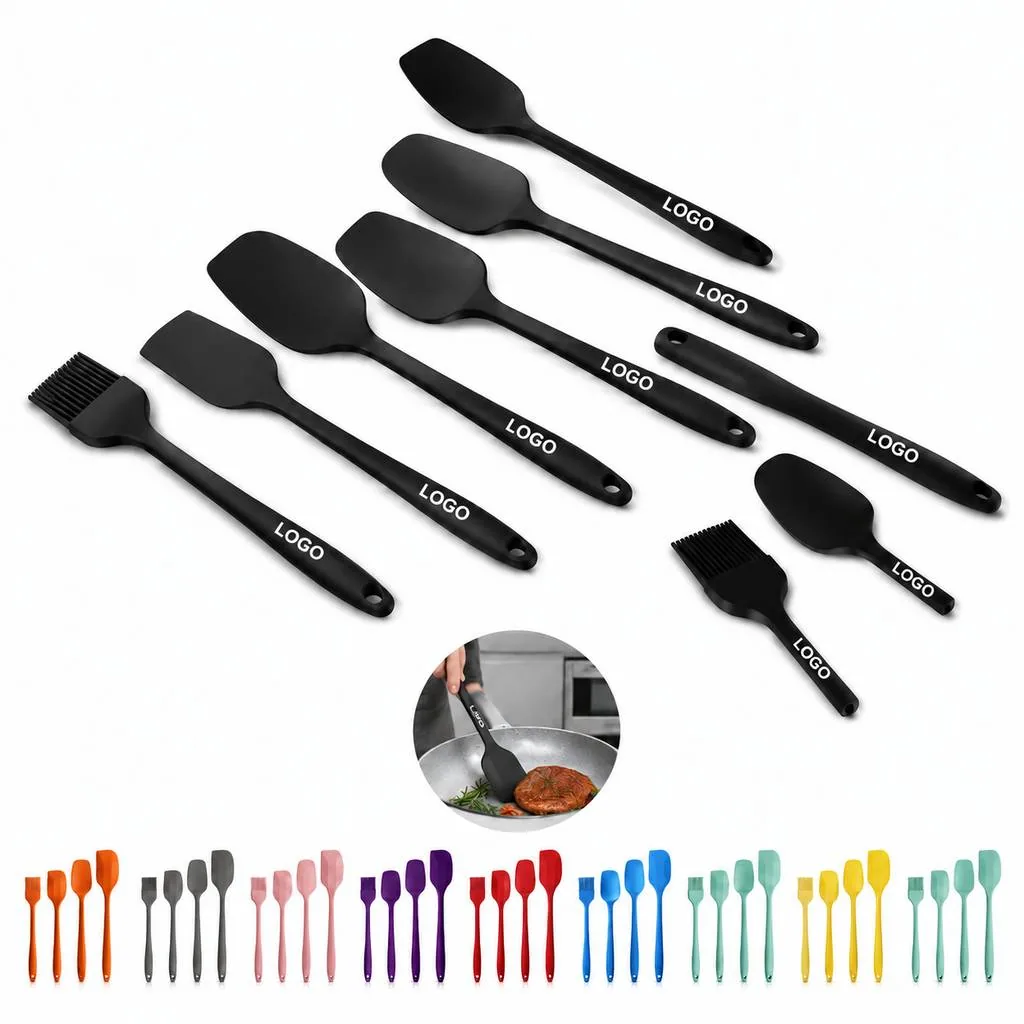 6-Piece Food-Grade Silicone Spatula Set Heat Resistant